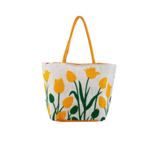 Print Ladies Jute Bag